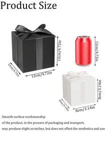 2pcs/8pcs/16pcs Black Square Paper Boxes, Black Small Boxes, Suitable For Cosmetics, Perfumes, Aromatherapy Products, Universal Gift Packaging, Size 80mm X 120mm, Can Be Used For Party Decorations, Small Business Supplies, Wedding Decorations, Birthday, Valentine's Day, Christmas Gifts, Wedding Supplies, Holiday Guest Gifts - Black - View 6
