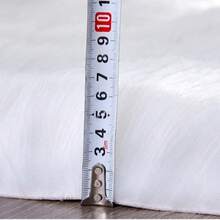 1pc Fluffy Rug, Multiple Colors Available, 180cm Long X 60cm Wide, Non-Slip, Hand/Machine Washable, Suitable For Autumn/Winter, Oval Shape Carpet For Living Room, Bedroom, Bedside, Sofa, Wedding, Christmas, Fireplace, Dining Table, Outdoor Patio, Plush Soft Luxury Home Decor Kitchen Rug