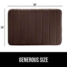 Memory Foam Bath Mat, Soft Absorbent US Designed Bathroom Rug, Gripping Dots Machine Washable Bathmat, Cushioned Floor Mats, Shower Sink Rugs Room Décor Accessories, 30x20 Brown - 多色1 - 查看 3