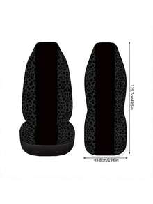 1 件豹纹汽车座套，通用型汽车内饰配件装饰前座垫 - 均碼 - 查看 3