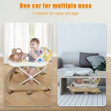 Andador para bebé 2 en 1, plegable y regulable en altura, adecuado para niños de 0 a 2 años, el regalo perfecto para tu pequeño.