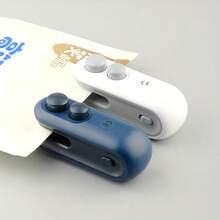 1pc Food Packaging Bag Sealer, Built-In Magnetic USB Rechargeable Battery, Portable Mini Sealer, Suitable For Picnics And Travel, Manual Press Plastic Sealer, Magical Sealing Tool For Chip Bags, Cookies Bags, Snack Bags Etc., Resealable, Comes With Charging Cable, 16W Power, Great For Home And Travel Use. - Multicolor - View 7