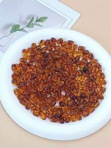 100/200pcs Vintage Amber Tie Dye Oval Small Seed Beads For DIY Bracelet Necklace Spacer Jewelry Accessories