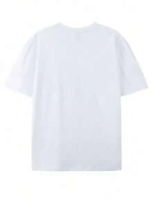 Official Authorization! 1pc Unisex Odd Cartoon Men's T-Shirt Cartoon Pattern, Regular Round Neck And Short Sleeves, Necessary For Parties, Exclusive Official Pixar For Racing Fans, Disney. - 白色 - 查看 2