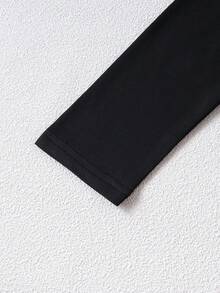 2 Stücke Mädchen Halloween Muster Langarm Strick-Jumpsuit mit Knopfleiste oben und Cargohose, Herbst