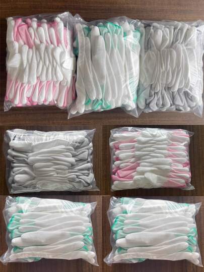 Gardening Tool Gloves, 24 Pieces /12 Pairs, Thin Pu Coated Palm Gloves, Breathable Work Dust-Free And Wear-Resistant Coated Finger Labor Protection Gloves, A Set Of 12 Pieces Of Breathable Nylon Work Gloves, Without PUCoating Or Silicone, Lead And