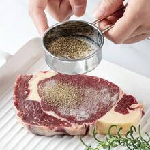 304 Stainless Steel Flour Sifter With Handle, Fine Mesh Sieve Powder Sifter, Baking Tool, Kitchen Gadget