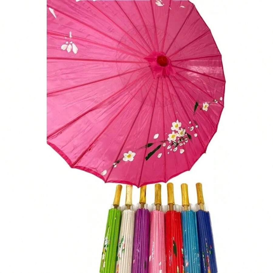 Wedding Umbrellas - Rose Red - View 1
