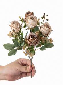 1/3PCS Artificial Peony Flowers Silk Hydrangea Bouquets Artificial Roses Fake Plants For Spring Autumn Decorations, Wedding Vase For Home,Dining Room, Bedroom,Kitchen,Bathroom Decorations,Mother Day Gift, Festival Birthday Party Accessories, Outdoor Garden Decorations, Autumn Decorations,Flower Bouquet,Table Decoration,Autumn Decor,Autumn Home Decor,Fake Flower