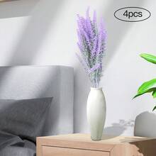 YUNRUX Artificial Lavender Flowers, Artificial Plants, Decorative Artificial Flower Bouquet, Decoration For Garden, Wedding, Office, Home Decoration, Fit Guaranteed - Multicolor - View 9