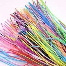 20/50/120 件 39.37 英寸编织绳，彩色 PVC 塑料手工 DIY 编织绳