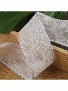 复古双层蕾丝薄纱丝带、服装、太阳帽礼盒花卉装饰蝴蝶结 DIY 发饰装饰情人节 - 彩色 - 查看 23