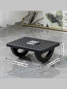 1-Piece Rocking Ergonomic Foot Stool With Massage Roller - Under Desk Fatigue Relief, Non-Slip Rocking Footrest For Office, Study, Or Living Room Use - Gray/White/Black - Posture Correction, Durable PP Material, Foot Massage Tool | Massage Foot Pad | Manual Massage Roller - Multicolor - View 15