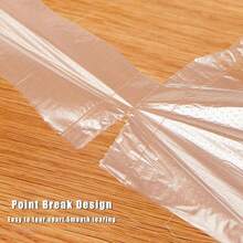 50/100个装抗撕裂水果蔬菜食品保鲜袋，适合户外烹饪和厨房使用