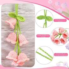 Easypie Selection 1 件编织花朵图案汽车挂饰 - 粉色 - 查看 7