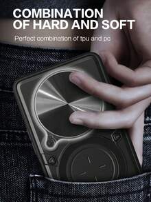 兼容 OPPO Realme 12 Pro 5G / Realme 12 Pro+ 5G 手机壳，带滑动相机镜头和支架 - 黑色 - 查看 7