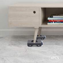 SENDERPICK Möbel Transportroller Set 4 Stück,Möbelheber mit Bremsen,Belastbarkeit(300kg) Belastbarkeit, Möbelroller Umzugsset mit Verlängerter Griff der Hebeleisen 120°WinkelHebebühne eine rutschfeste Unterlage