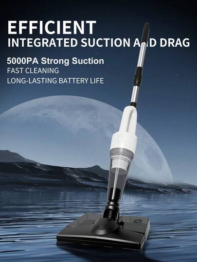 1 szt. Lekki, akumulatorowy, bezprzewodowy odkurzacz, 4 w 1, ręczny odkurzacz o dużej mocy ssania – akumulatorowy, o dużej mocy ssania, kompaktowy i przenośny, odpowiedni do domu i samochodu, usuwa sierść zwierząt, kurz itp. | Kompaktowy odkurzacz | Wytrzymała obudowa z tworzywa sztucznego