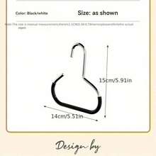 1 pieza Percha de almacenamiento de ganchos mejorada, Gancho auxiliar universal negro/blanco/gris, Percha colgante para armario de dormitorio para gorra de béisbol, correa, Estante de exhibición de sombreros multifuncional para el hogar, Minimalista y de moda