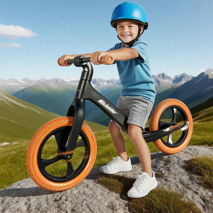 12 Inch Children Sport Bike - No Pedal Balance Bicycle For Kids 2 To 3 Years - Includes Padded Seat, Mini Grips & Flat-Free Tires - Mixed Colors | Youngsters's Balance Bike | Durable Nylon Frame - 粉色 - 查看 1