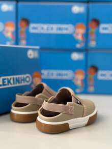 Baby Boy's Shoes, Adjustable Children's Sandals, Easy To Put On, Molekinho - Màu be - Xem 4