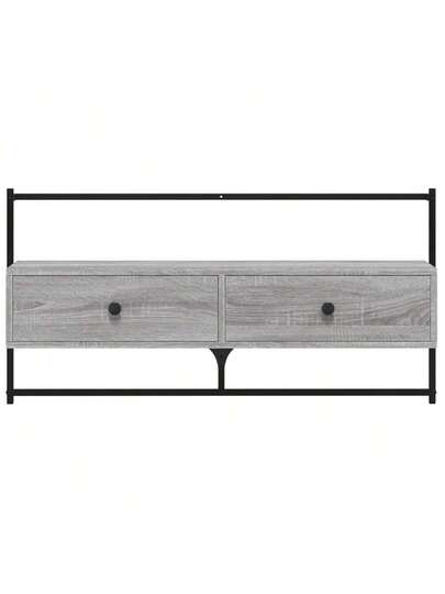 VidaXL Wand Mounted TV Cabinet 100.5x30x51 Cm Wood Grijs Sonoma Oak view 7