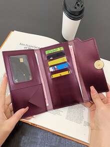 New Long Women's Wallet Retro Frosted Soft Purses With Three Fold Large Capacity Cardholder For Women Wallet Purse Wallet Fall Long Wallet Y2K Wallet