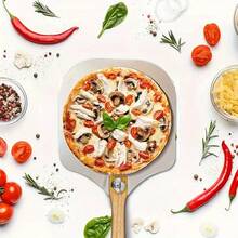 TAIMASI Premium Pizza Stone Set - Large Thermal Shock Resistant Baking Stone For Oven & Grill | Includes Peel Paddle & Cutter - Essential For: • Labor Day Backyard Cooking • Thanksgiving Holiday Baking • Christmas Gift For Home Chefs • New Year's Culinary Resolutions