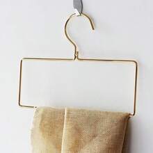1pc/2pcs/5pcs/10pcs Nordic Style Golden Metal Clothing Rack, Multi-Functional Hanger For Clothes, Towels, Scarves