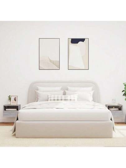 VidaXL TV Wand Units Pcs 40x30x30 Cm Processed Wood Grijs Sonoma view 3