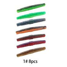 7 Stücke Angelköder Set für den Außenbereich, enthält weiche und harte Köder