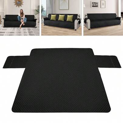 YUNRUX Sofföverdrag i ett stycke, Sofföverdrag för 4-sitssoffa, Sofföverdrag 135*87 tum