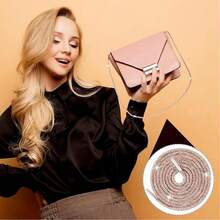 1 par de cordones de 120 cm de color champán con adornos de rhinestone. Cordones deportivos DIY elegantes adecuados para zapatillas y zapatos casuales.