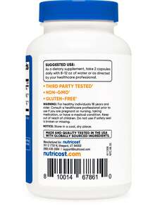 Nutricost Tongkat Ali 1,000mg 120 Capsules - With Tribulus Terrestris And BioPerine, Vegetarian Caps, Non-GMO, Gluten Free, Potent Extract | Tongkat Ali, Tribulus Terrestris, BioPerine, Non-GMO, Gluten Free, Nutricost, Potent Extract, Premium Quality - 其他 - 查看 4