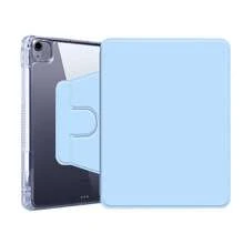 Capa Giratória Compatível com iPad 11ª/10ª Geração com Suporte para Lápis, Compatível com iPad 5/6/7/8/9, Todos os Modelos iPad Air e iPad Pro 2018-2025, Suporte Giratório de 360 Graus com Proteção, Função Ligar/Desligar Automática