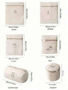 Beige,Laundry Bag Mesh Bag To Wash Clothes Household Underwear Wash Bag Thickened Bra Wash Bag - Multicolor - View 8