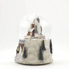 Christmas Gift Train Around The Mountain Rotating Crystal Ball Home Decoration Gifts For Friends Family Christmas Decorations Room Decor