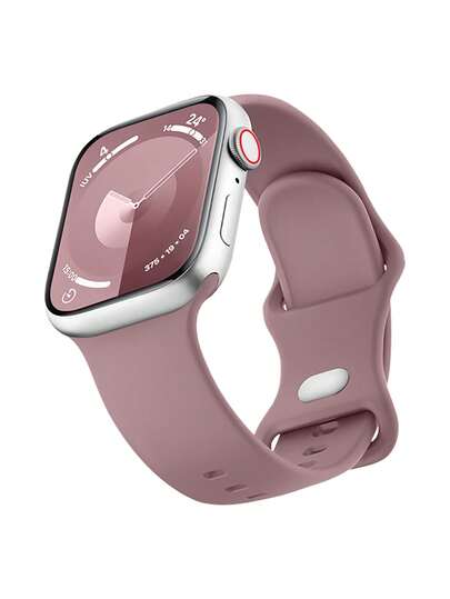 1pc Silicone Sport Watch Band, Suitable For Apple Watch 38mm 40mm 41mm 42mm 44mm 45mm 49mm, Compatible With IWatch Series 9 Ultra 8 SE 7 6 5 4 3, Unisex