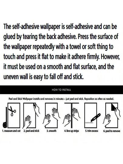 Roll Wood Stripe Self Adhesive Wallpaper Bedroom, Living Room, Shop Wand Removable, Waterproof, Soil Resistant, Noise Reduction, Luxe Looking, Flat Sticker Furniture Electric Appliances., Renovation Stickers Peel Panels, Paper, Wallpapers, ation Items Refresh Your Home, Rama view 10