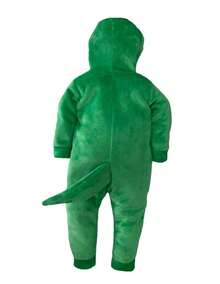Disney Footless Romper With Embroidered Hat - Dark Green - View 4
