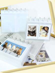 Vertical Photo Album,Plastic Photo Album With Stand And Calendar Style Design For Organizing, Storing, And Displaying | Durable Photo Folder, Home Album