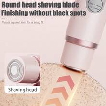 Electric Razors Shaver ,Bikini Trimmer For Women,2 In 1 Wet & Dry Electric Waterproof Razor Shaver, 400mAh USB Rechargeable Dual Head Shaver For Painless Trimming Of Pubic Hair, Face, Underarms And Legs, IPX7 Waterproof, Ceramic Blade Design Is And Sharp,Portable Multifunctional Shaver,Best Gift For For Men And Women,Back To School Halloween And Christmas Gifts(Pink) - Hồng - Xem 7