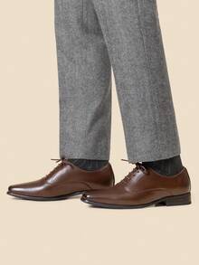 Men's Oxfords Dress Shoes For Bussiness  Wedding Classic & Formal Valentine's Day & Father's Day Gifts  Coffee Brown Shoes - 咖啡棕 - 查看 7
