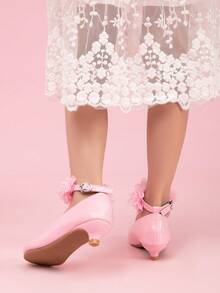 Girls' Princess Style Fashion Dance High Heel Shoes, Spring/Autumn - Pink - View 5