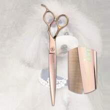 univinlions 7.5 Inch Non-Slip Laser Line Fine Tooth Pet Grooming Scissors, Dog And Cat Hair Cutting Scissors - Multicolor - View 4