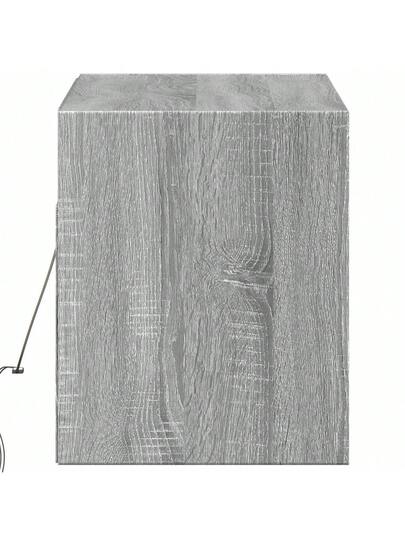 VidaXL TV Wand Unit LED Lighting 100x31x35 Cm Grijs Sonoma view 7