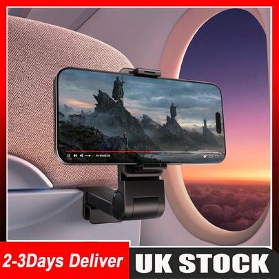 Pocket-Size 360° Rotating Phone Holder With Strong Clamp, Universal Silicone Grip For Table, Luggage, Gym Equipment, Airplane Tray - Compatible With IPhone Mini To Note 20 Plus Compatible With IPhone, Android Phone, Gift For Birthday, Family, Friends. For Office, Dorm And Home Use Phone Stand Phone Stand For Bed