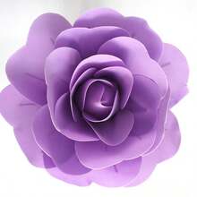 Flor artificial rosa de PE, flor de espuma, gran flor falsa, cabeza de flor europea para decoración de bodas, pared, ventana y fondo - Multicolor - Ver 20