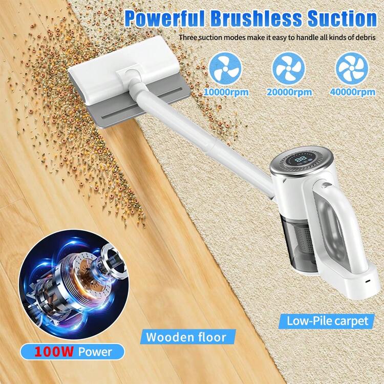 40,000 RPM High-Speed Electric Motor Cordless Vacuum Cleaner Combo Set, Powerful Handheld Vacuum With Durable Battery, Suitable For Yard, Living Room, Kitchen, Sofa And Car | Professional Strong Suction, Crevice Cleaning Tool, Pet Hair Removal - Multifunctional Vacuum Cleaner - View 7