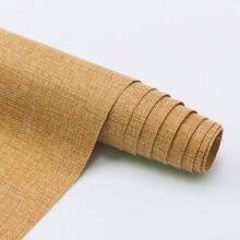 1PC Linen Self-Adhesive Fabric Roll - DIY Handicraft Fabrics Are Suitable For Home Decoration, Wall Stickers, Tablecloths, Handmade - Natural Material